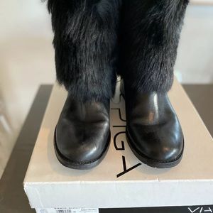 Via Spiga Faux Fur Boots